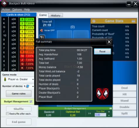 blackjack card counting pro software